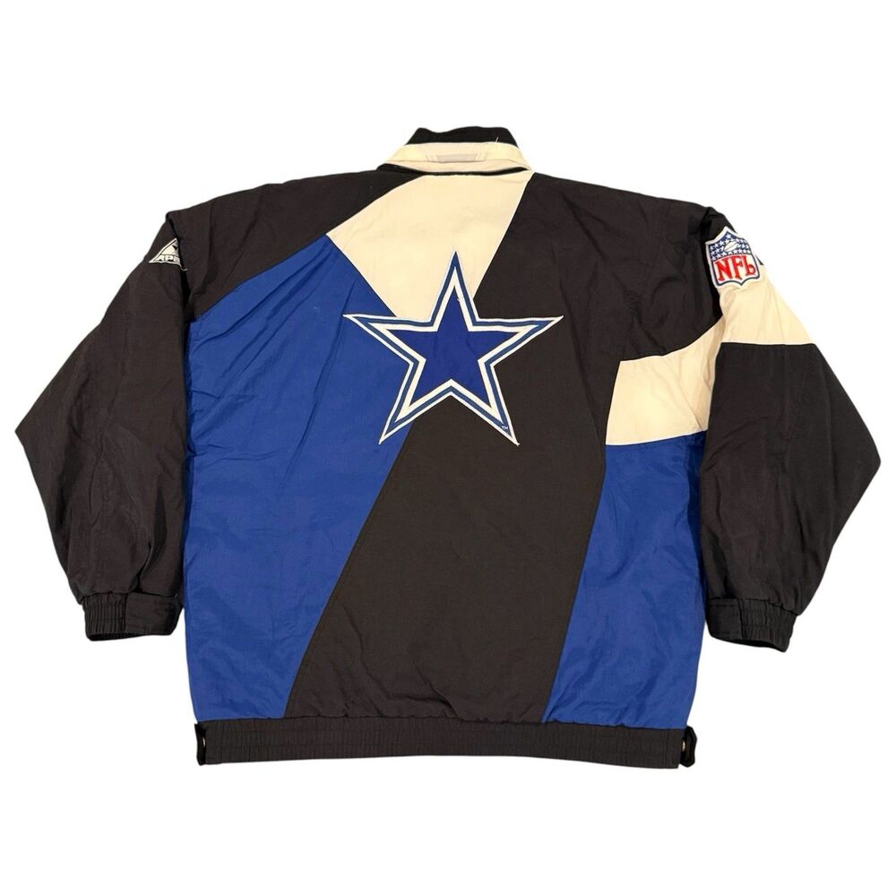 Vintage 90s Dallas Cowboys Pro Line Apex One Puffer Jacket Mens Large NFL Star